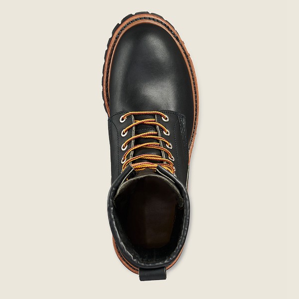 Red Wing Iş Botu Erkek - Loggermax - 9-Inch Soft Toe - Siyah - 24FOQCXPK